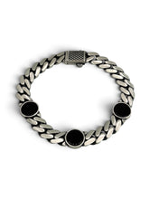 DAWN OBSIDIAN Armband mit Onyx-Steinen 925 Sterlingsilber – Ansicht 1