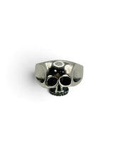 BONES Totenkopfring aus 925 Sterlingsilber, Frontansicht
