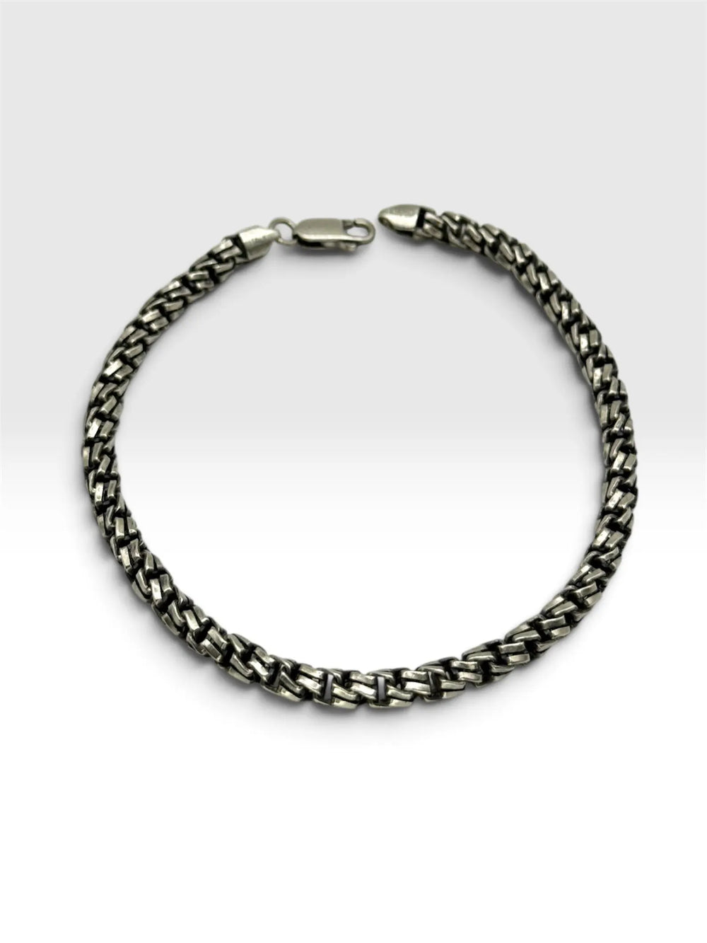 DAWN SIDEWINDER Franco-Armband 925 Sterlingsilber Herrenschmuck – Ansicht 1