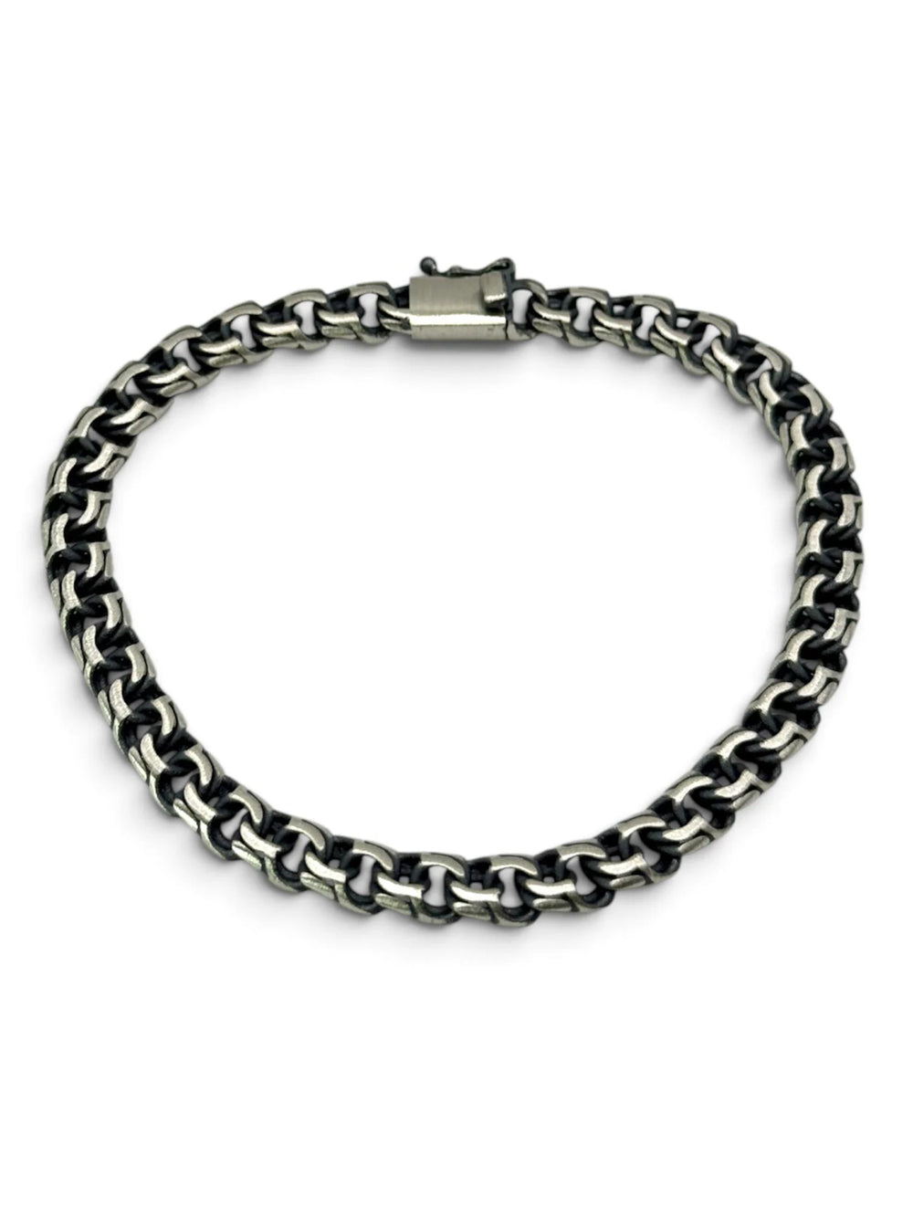 DAWN WILDFIRE Panzerketten-Armband 925 Sterlingsilber Herrenschmuck – Ansicht 1