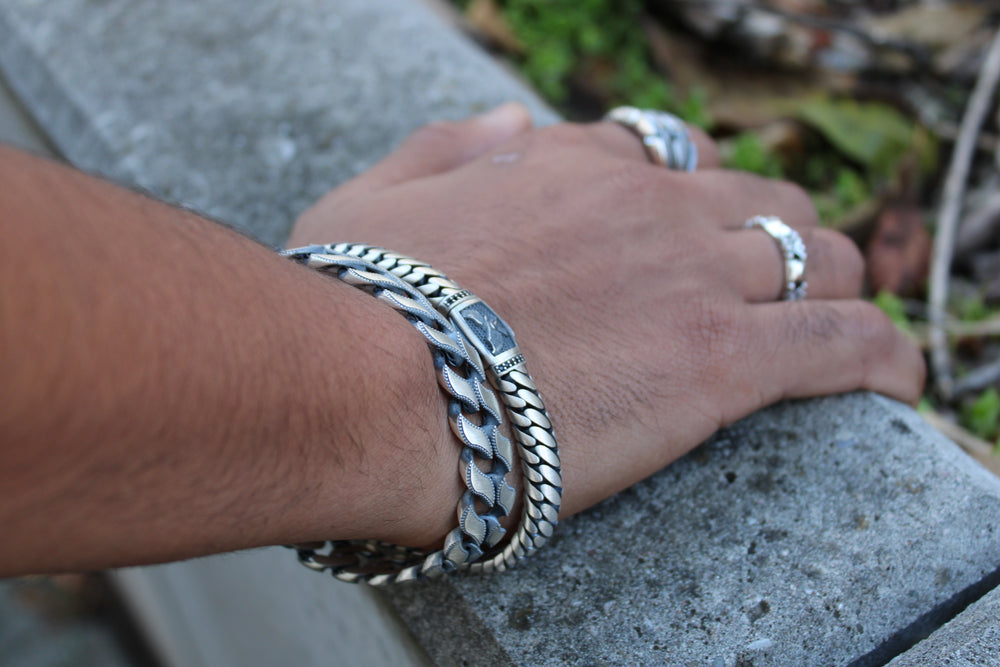 DAWN RAWHIDE Armband 925 Sterlingsilber Herrenschmuck – Ansicht 8