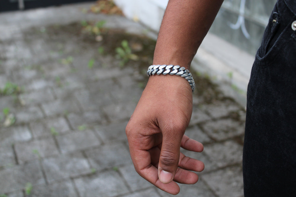 DAWN BRUTUS Cuban-Armband 925 Sterlingsilber Herrenschmuck – Ansicht 8