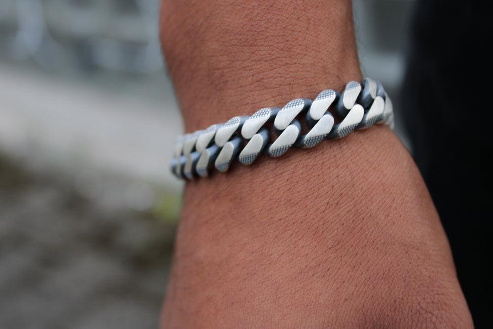 DAWN BRUTUS Cuban-Armband 925 Sterlingsilber Herrenschmuck – Ansicht 9