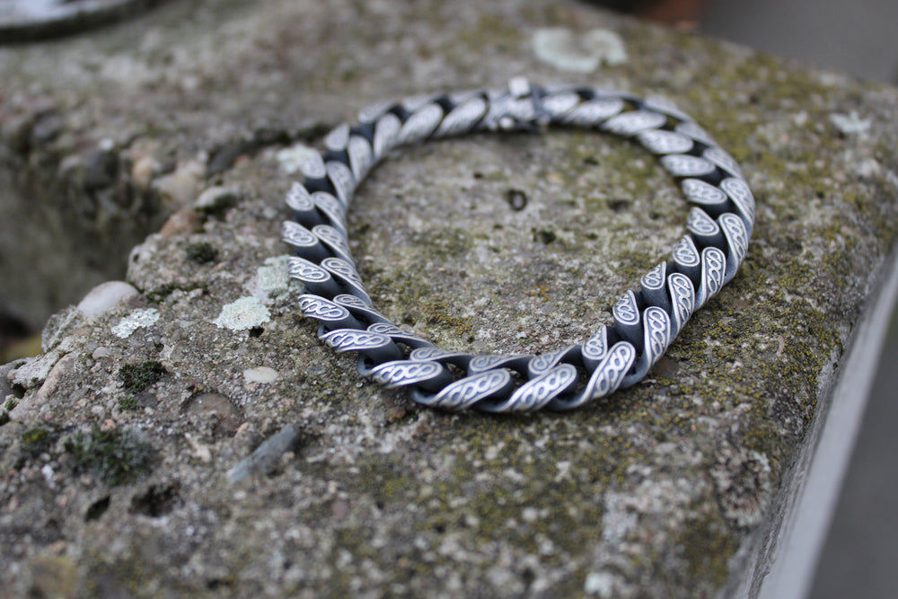 DAWN REAPER Panzerketten-Armband 925 Sterlingsilber Herrenschmuck – Ansicht 9