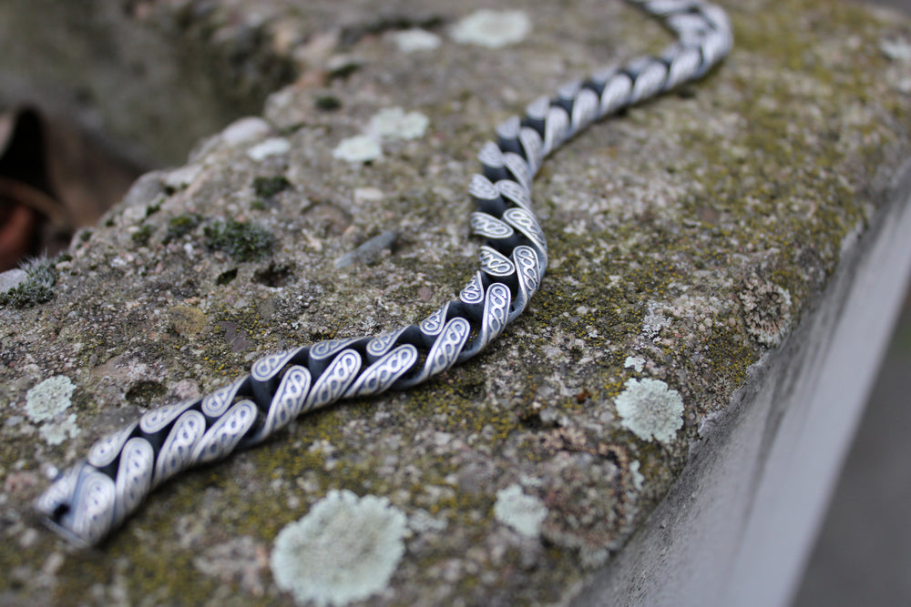 DAWN REAPER Panzerketten-Armband 925 Sterlingsilber Herrenschmuck – Ansicht 10