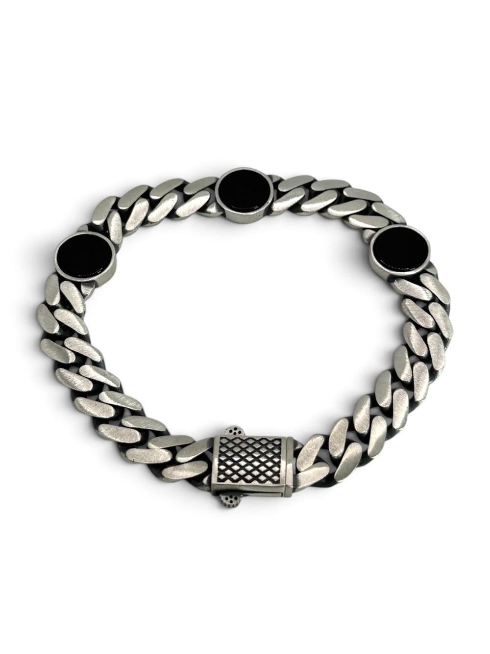 DAWN OBSIDIAN Armband mit Onyx-Steinen 925 Sterlingsilber – Ansicht 2