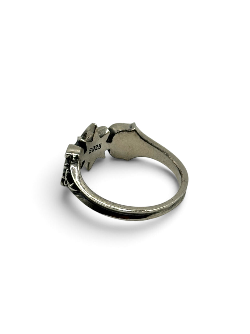 COMPASS Ring aus 925 Sterlingsilber, Innenseite mit S925-Stempelung