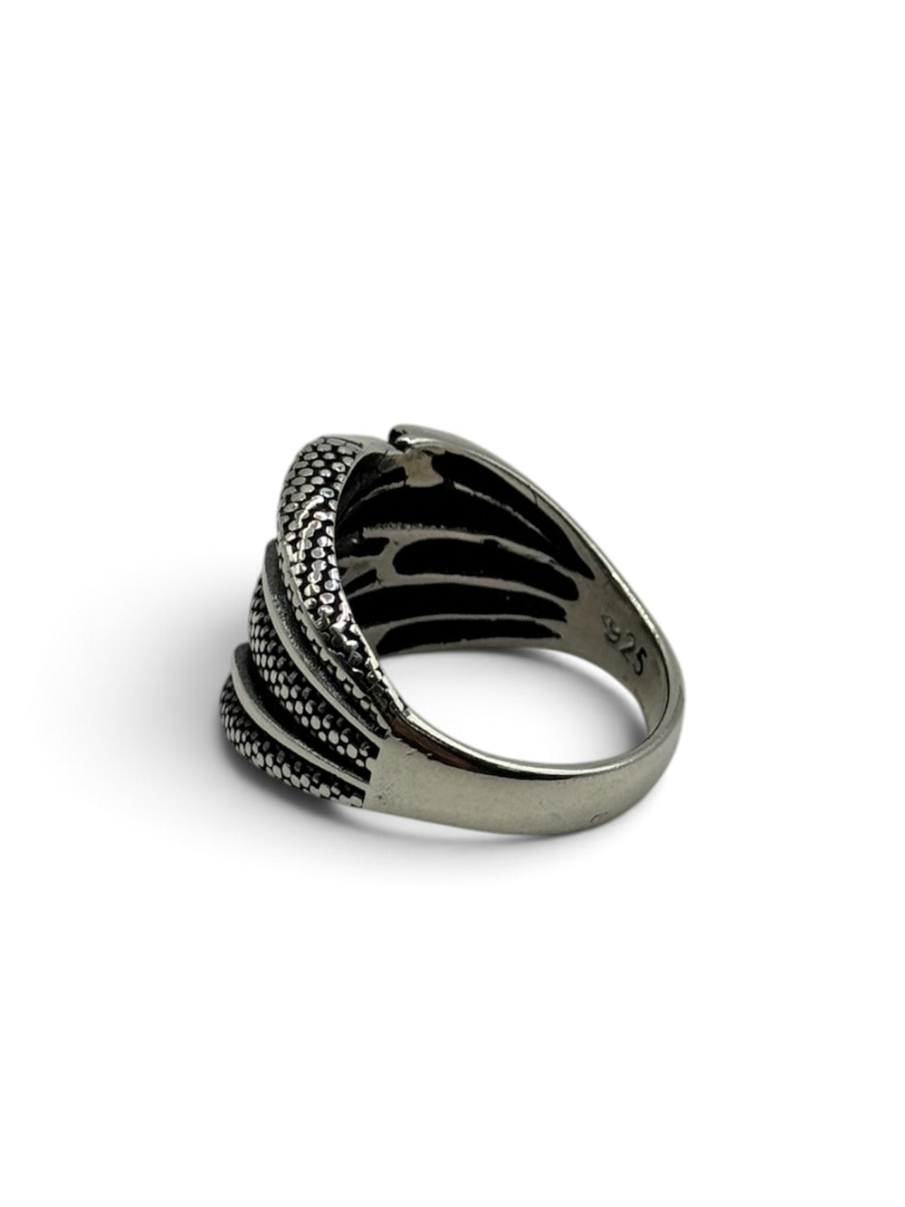 CLAW Ring aus 925 Sterlingsilber, Innenseite mit 925-Stempelung