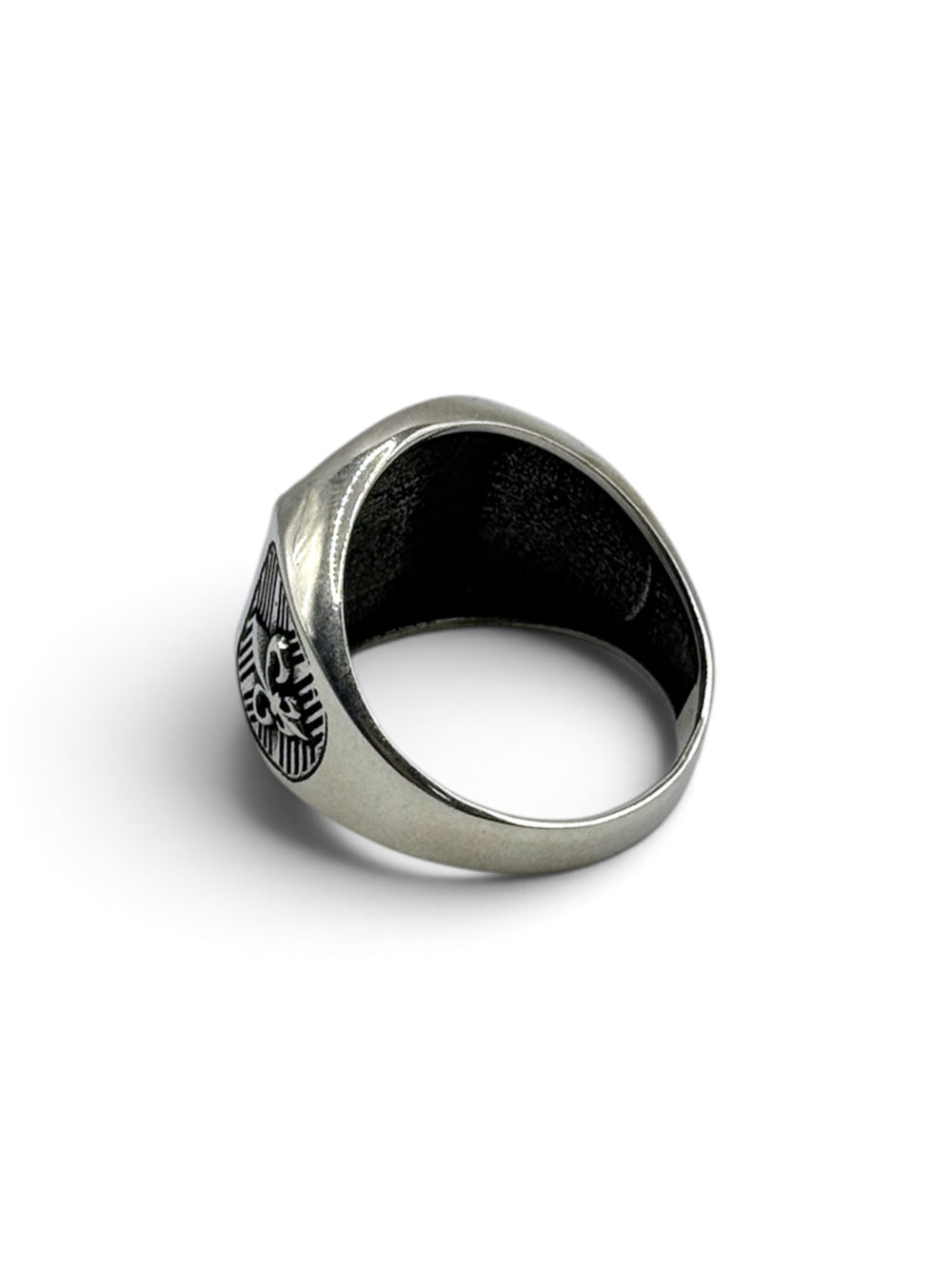 FLEUR Siegelring aus 925 Sterlingsilber, Blick auf die Innenseite des Rings