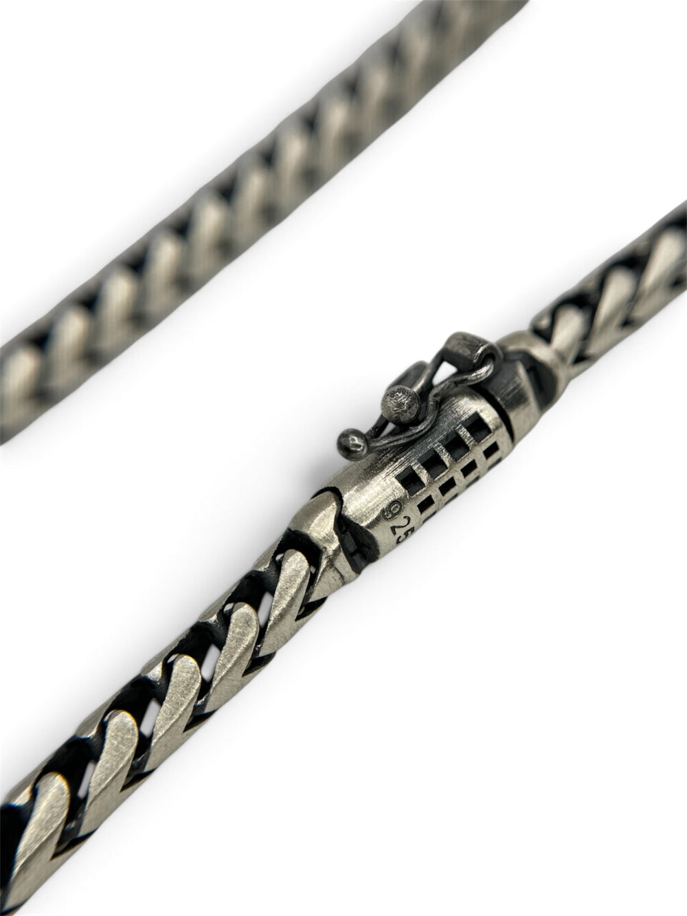 DAWN TITAN Fuchsschwanzkette 925 Sterlingsilber Herrenschmuck – Ansicht 4