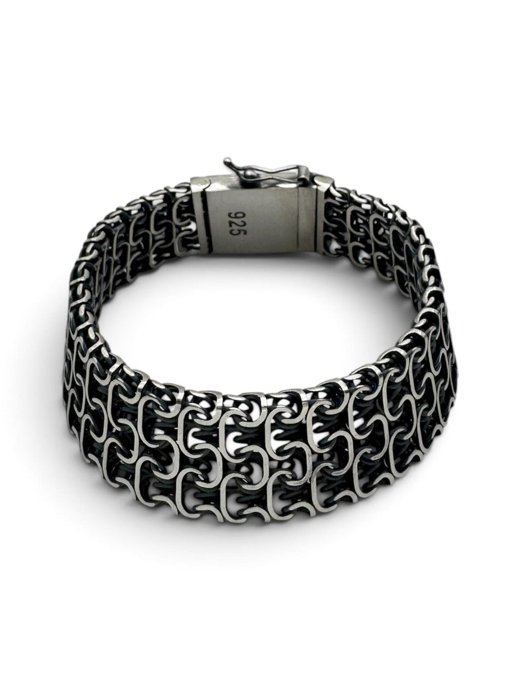 DAWN MARAUDER Mesh-Armband 925 Sterlingsilber Herrenschmuck – Ansicht 1