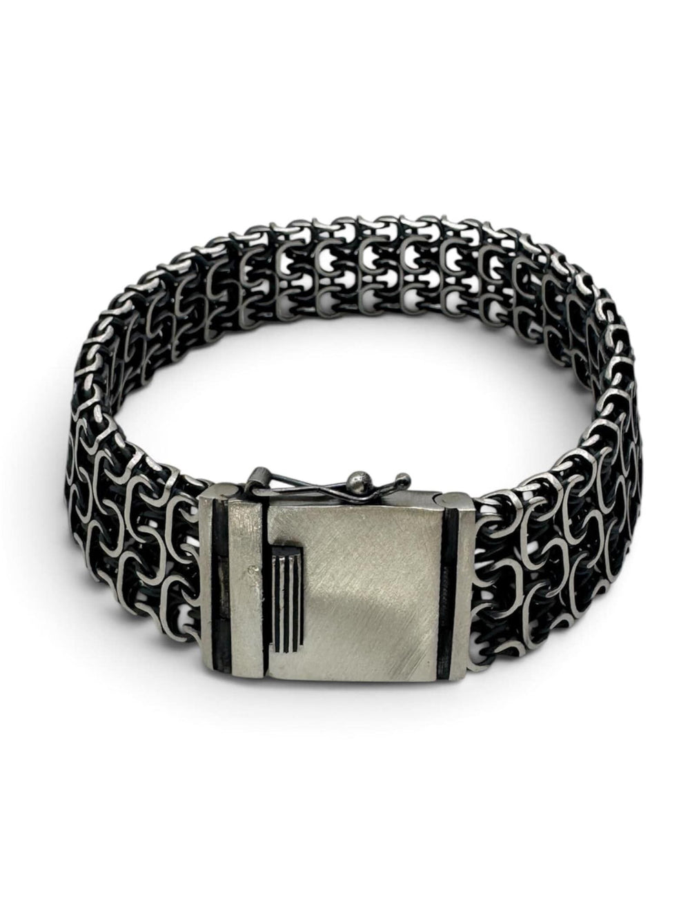 DAWN MARAUDER Mesh-Armband 925 Sterlingsilber Herrenschmuck – Ansicht 2