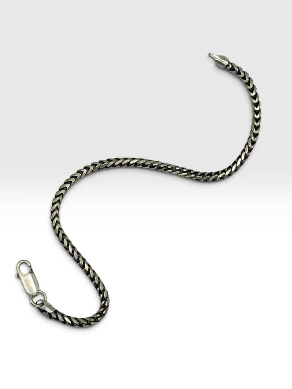 DAWN RATTLER Franco-Armband 925 Sterlingsilber Herrenschmuck – Ansicht 4