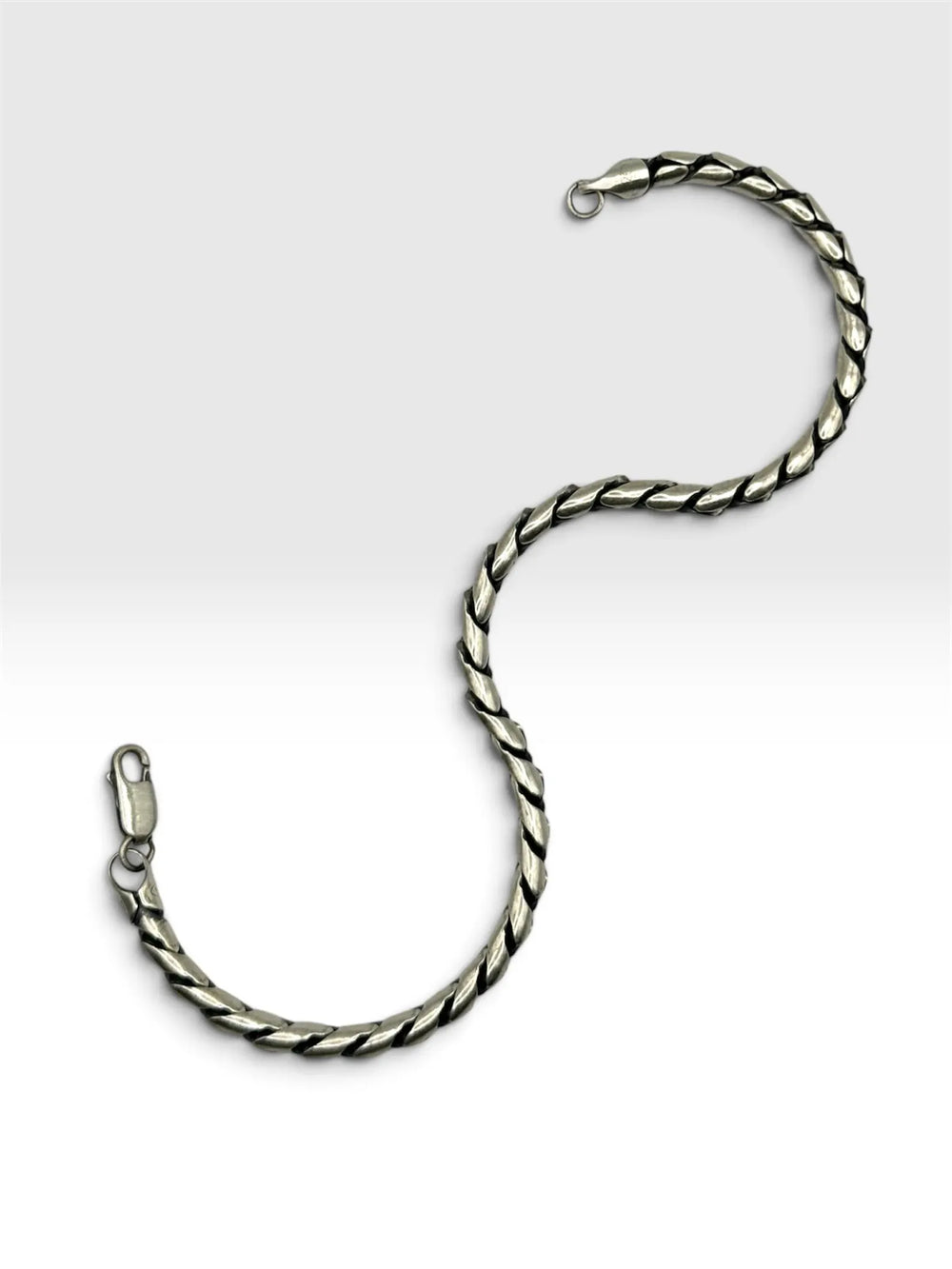 DAWN LASSO Seilkettenarmband 925 Sterlingsilber Herrenschmuck – Ansicht 4
