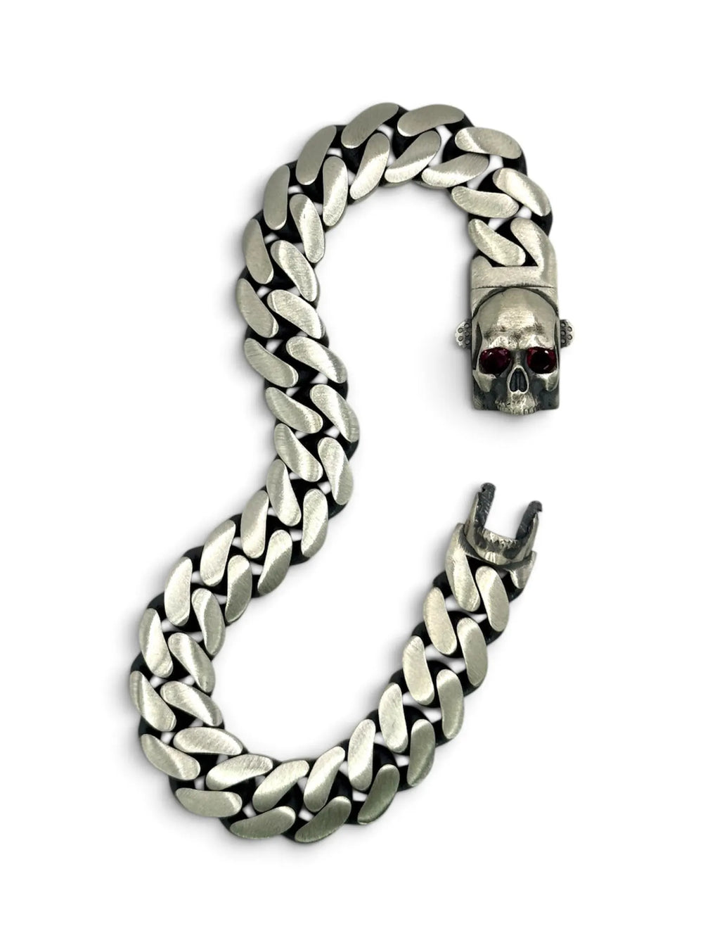 DAWN DEADEYE Armband mit Totenkopf-Verschluss 925 Sterlingsilber – Ansicht 2