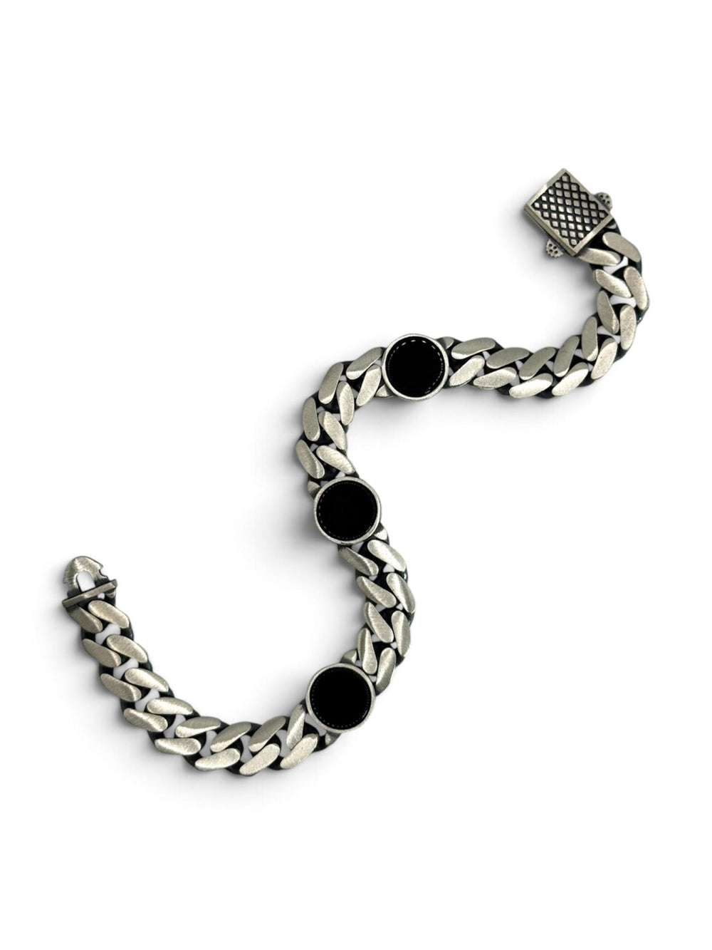 DAWN OBSIDIAN Armband mit Onyx-Steinen 925 Sterlingsilber – Ansicht 5
