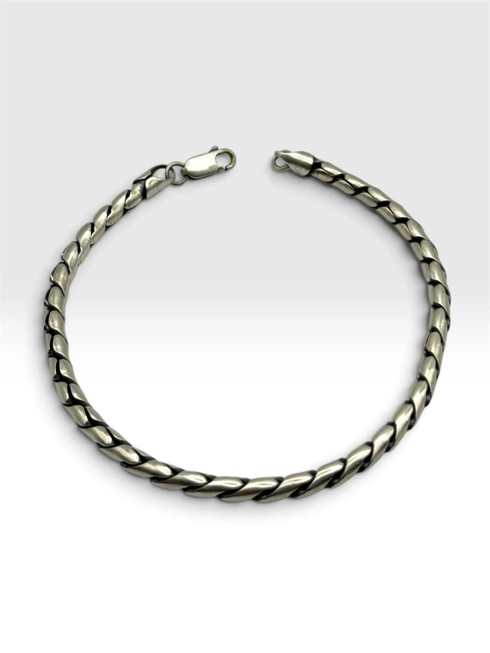 DAWN LASSO Seilkettenarmband 925 Sterlingsilber Herrenschmuck – Ansicht 1