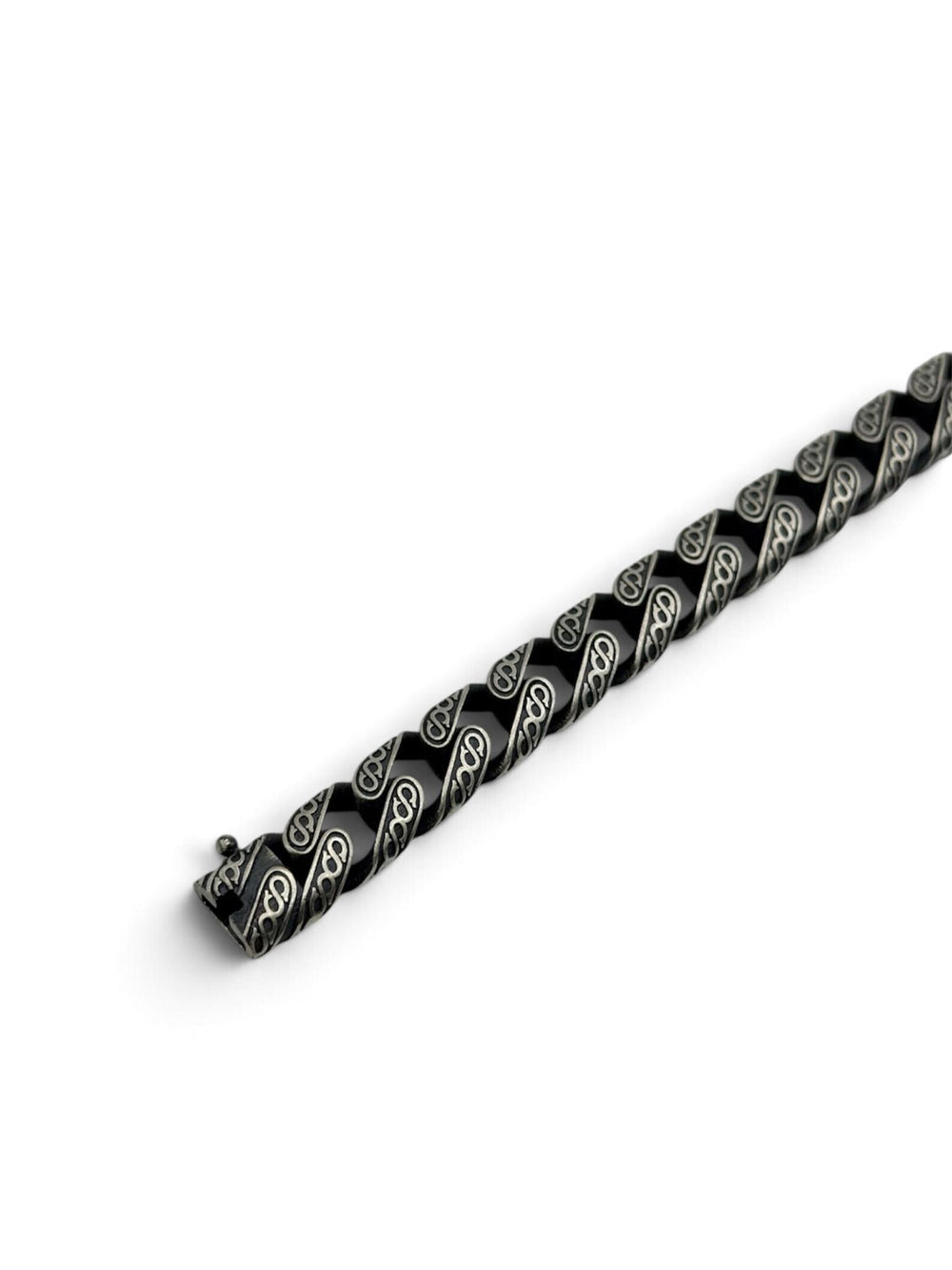 DAWN REAPER Panzerketten-Armband 925 Sterlingsilber Herrenschmuck – Ansicht 5