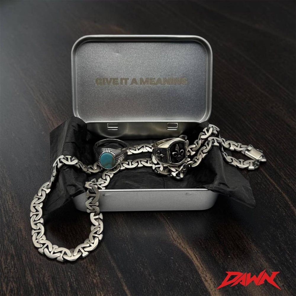 DAWN MAVERICK Tigerauge-Armband 925 Sterlingsilber Herrenschmuck – Ansicht 8