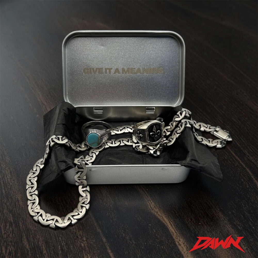 DAWN WILDFIRE Boxkette 925 Sterlingsilber Herrenschmuck – Ansicht 8
