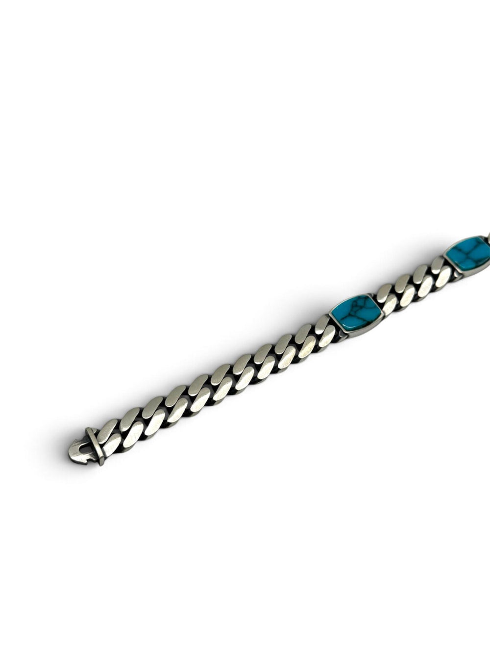 DAWN MESA Armband mit Türkis 925 Sterlingsilber Herrenschmuck – Ansicht 3