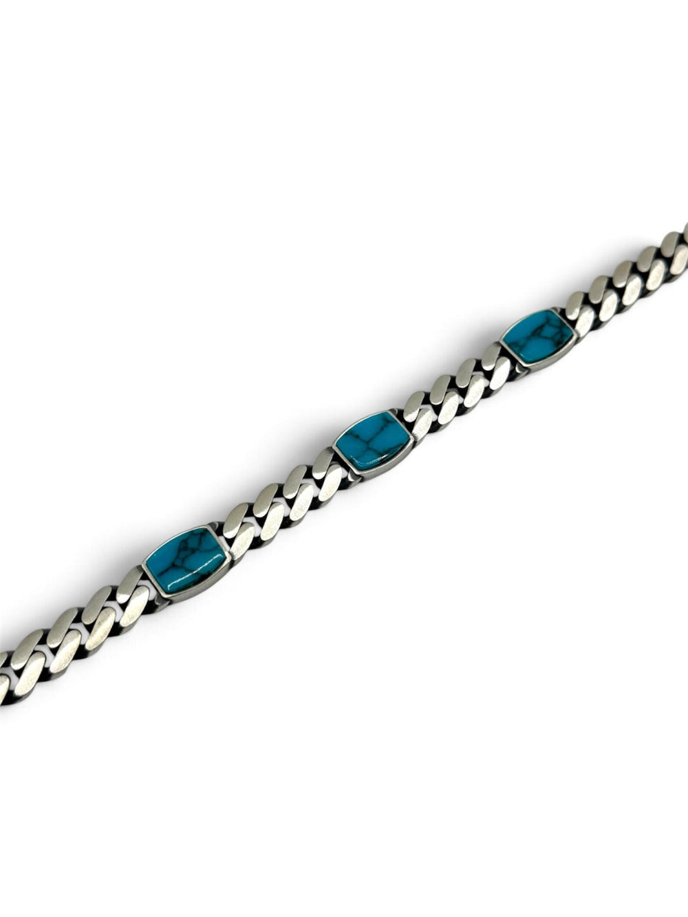 DAWN MESA Armband mit Türkis 925 Sterlingsilber Herrenschmuck – Ansicht 2